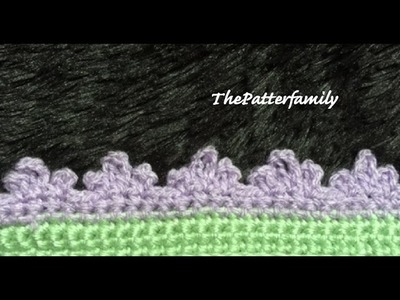 How to Crochet the Edge. Border. Trim Stitch Pattern #27 │ by ThePatterfamily