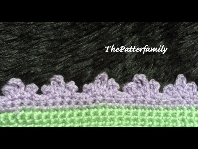 How to Crochet the Edge. Border. Trim Stitch Pattern #27 │ by ThePatterfamily