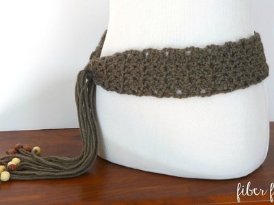 How To Crochet the Modern Taupe Belt, Episode 230