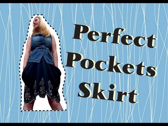 How to make The Perfect Pocket Skirt from a t-shirt