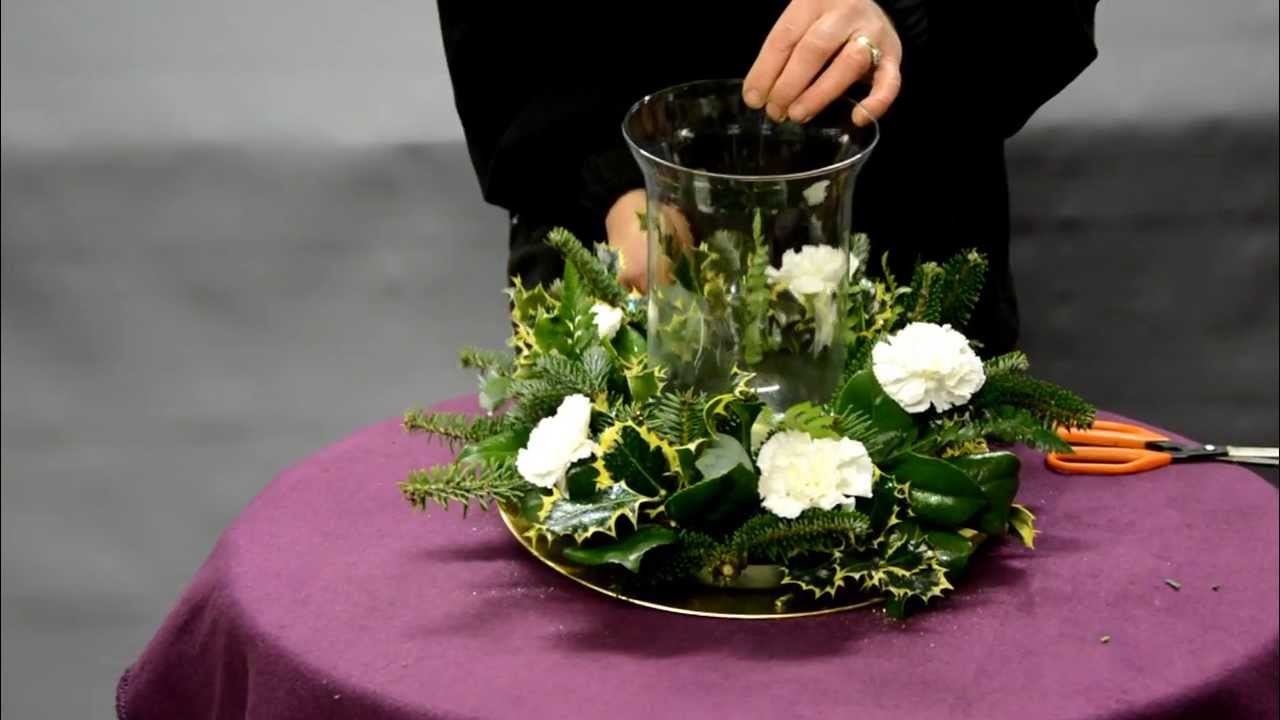 How To make Your Own Christmas Table Arrangement