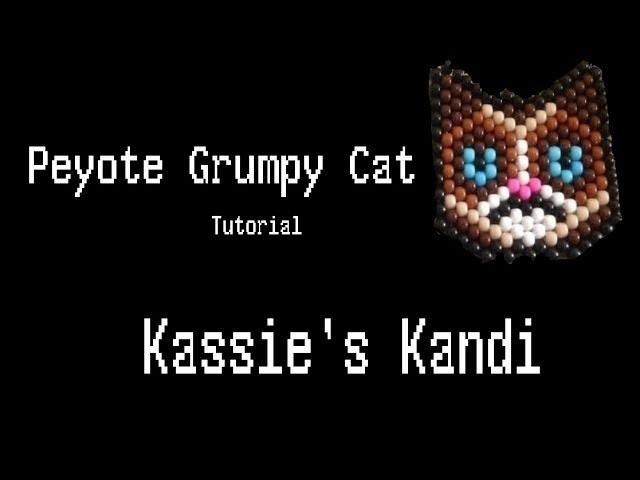 Kandi Tutorial: Grumpy Cat Peyote Stitch