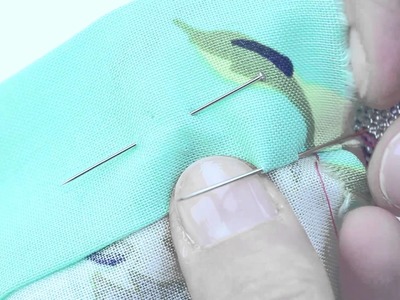 Learn How To Hand Sew a Double Turned Hem with a Slip Stitch