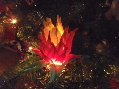 Lotus Flower Paper Christmas Ornament