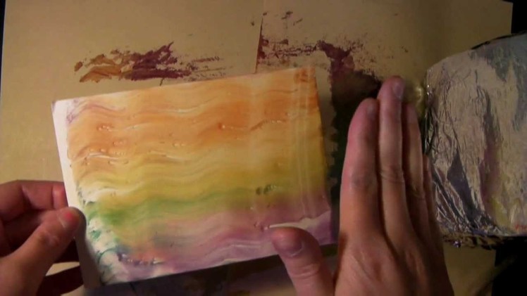 Melted Crayon Technique