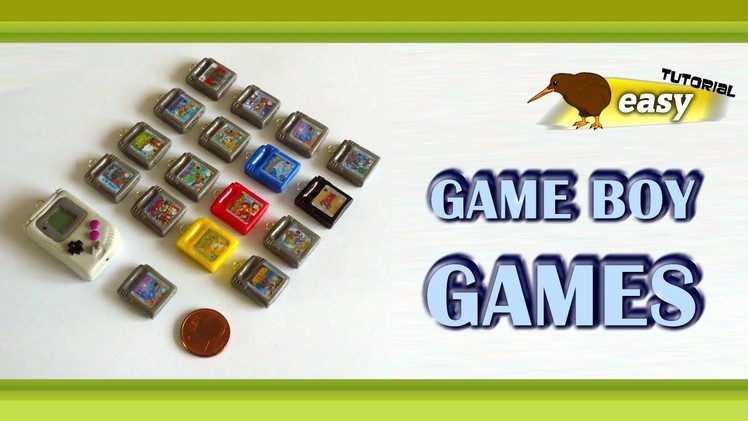Polymer Clay Fimo - Gameboy Games - *easy tutorial*