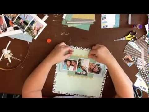 Scrapbook Process Video: Mamma Mia: Inspired by Shimelle.Glitter Girl #94. Day 17 of 30 Days