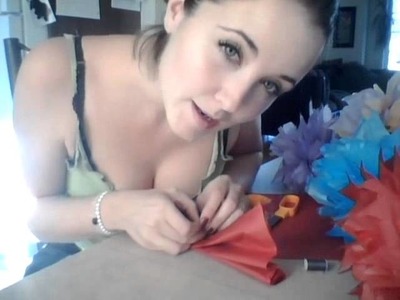 Tutorial on how to make TISSUE PAPER FLOWERS decorations