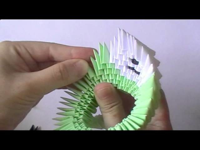 3D origami big teddy bear (pt 1) - Head