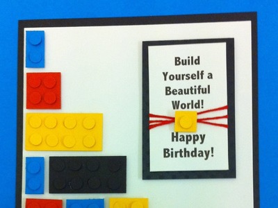 A Birthday Card for anyone that loves Lego! (Tutorial)