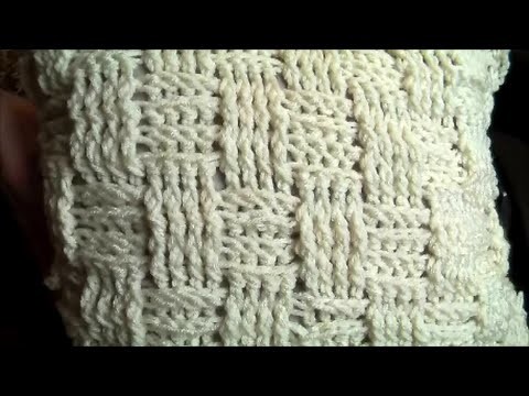 Crochet a cushion cover, basketweave