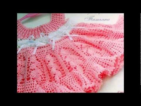 Crochet dress| How to crochet an easy shell stitch baby. girl's dress for beginners 15