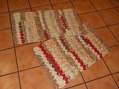 Crocheted Rag Rug Bumpy Country Road Part 1