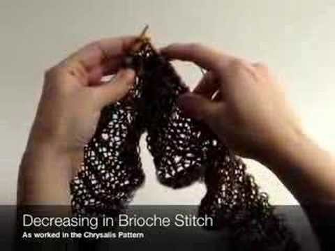 Decreasing in Brioche Stitch