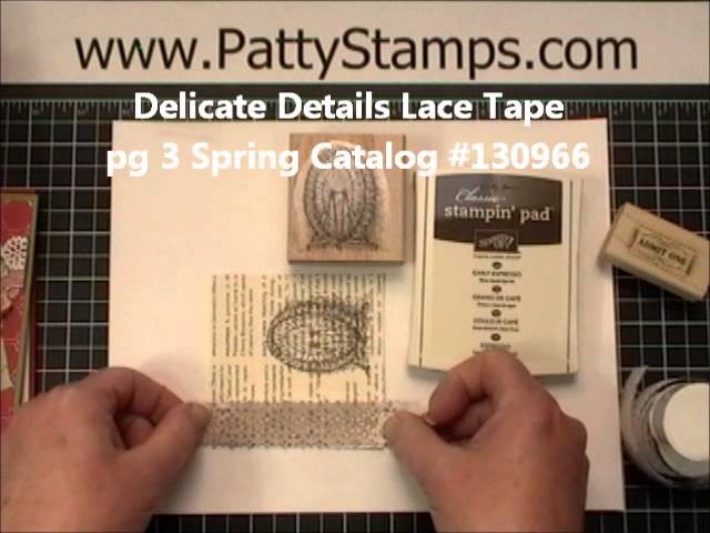 Delicate Details Lace Tape Sponging Tutorial