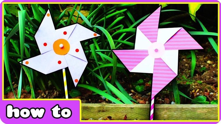 DIY Crafts | Paper Windmills | Toys for Kids by HooplaKidz How To