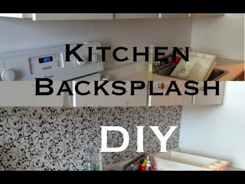DIY: Kitchen Backsplash ♡ Theeasydiy #RoomDecor