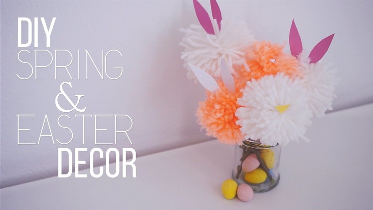 ✂ DIY Spring + Easter Pom Pom Decor