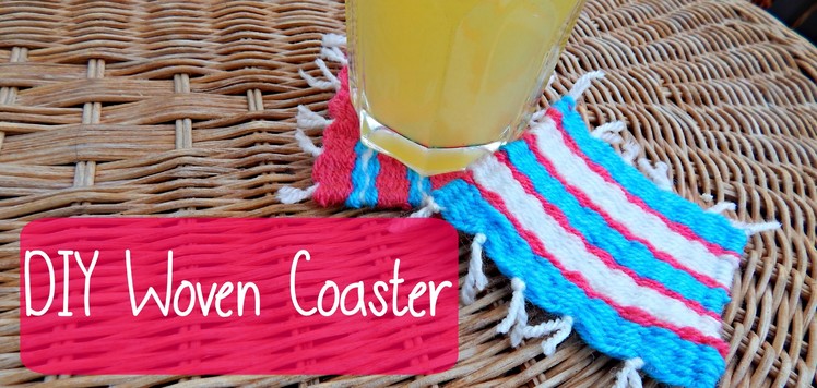 DIY Yarn Woven Coaster Pinterest Inspired! ¦ The Corner of Craft