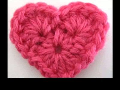 Easy crochet heart tutorial