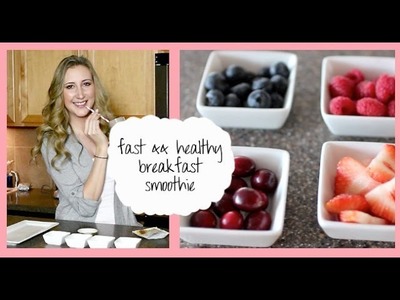 Fast && Healthy Breakfast Recipe: Meal Replacement Smoothie