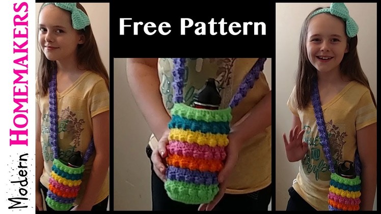 Free Crochet Purse Pattern (For water bottle or whatever) (Part 2)