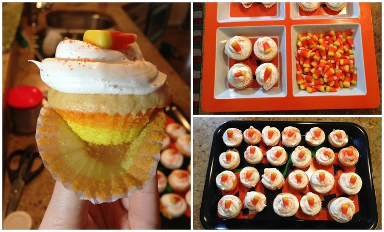 Halloween Howto: Candy Corn Baby Cakes!