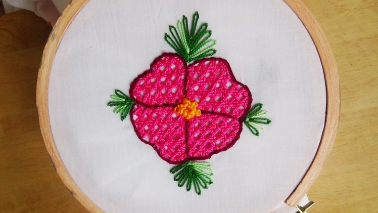 Hand Embroidery: Net Stitch
