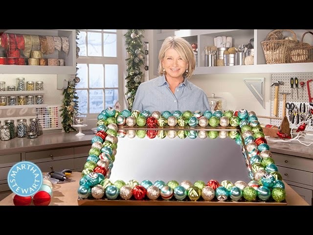 Holiday Decorated Ornament Mirror - Martha Stewart