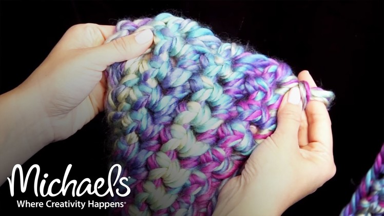 How to Finger Crochet a Scarf | Michaels