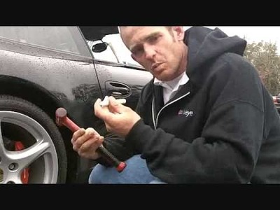How to fix a door dent on a Porsche Carrera S