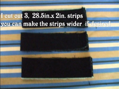 How to make braided belt