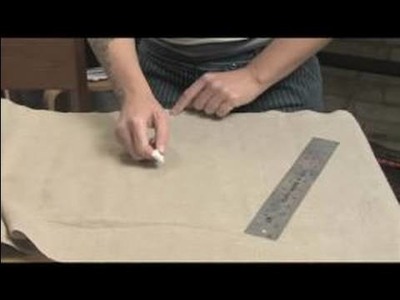 How to Sew a Messenger Bag : Cutting Fabric for Sewing A Messenger Bag