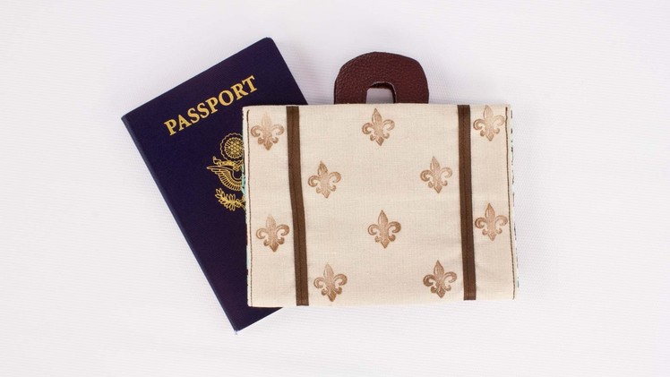 How To Sew A Suitcase Passport Cover