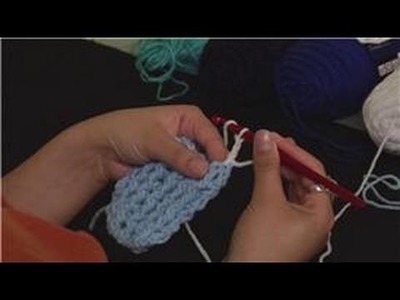 Knitting the Rib Stitch Crochet : Finishing a Rib Stitch Crochet with New Color