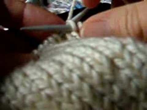 Left-handed knitting