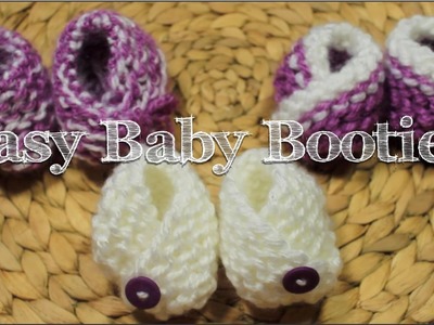 Loom Knitting: Simple Baby Booties