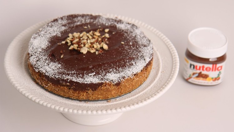 No Bake Nutella Cheesecake Recipe - Laura Vitale - Laura in the Kitchen Episode 500