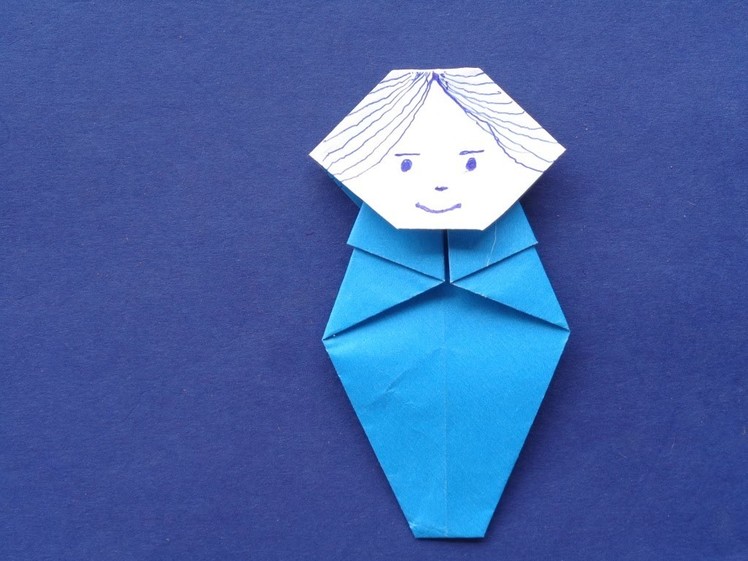 Paper art craft - charming doll
