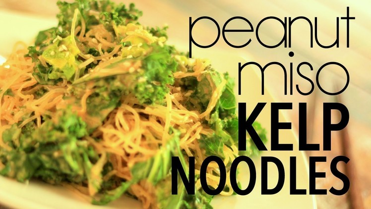 Peanut Miso Kelp Noodles | Cheap Clean Eats