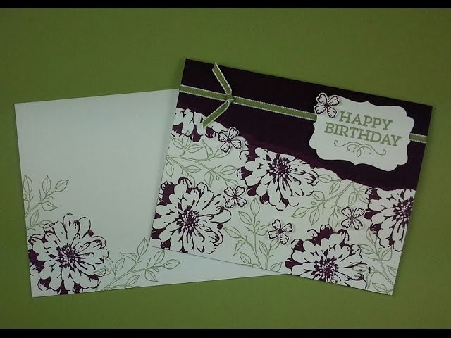 Quick and Easy Birthday Card using Stampin' Up! products!