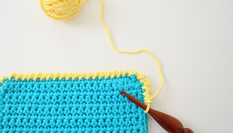 Reverse Single Crochet Stitch Left Handed
