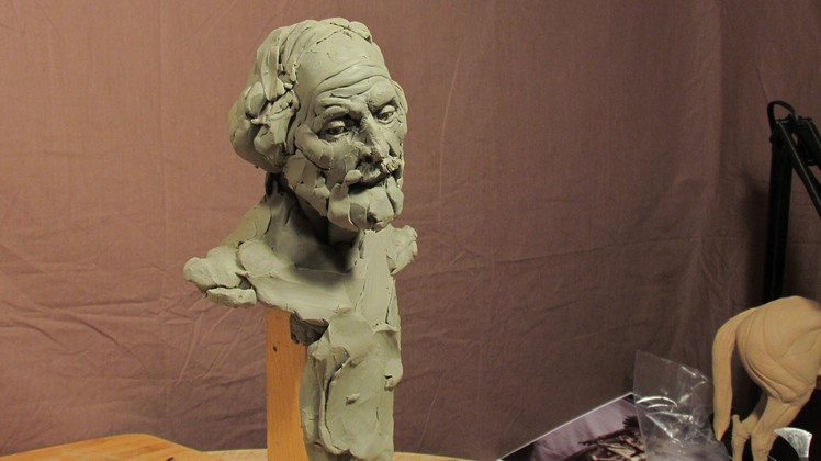 Sculpting With Lemon - Sculpture Depot and Chavant Clay - A Face Appears in Thin Air. kinda