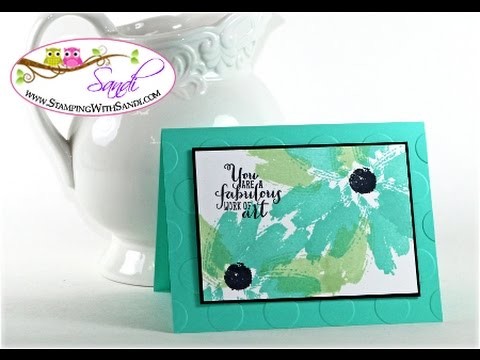 Stampin Up Work of Art Daisy Card