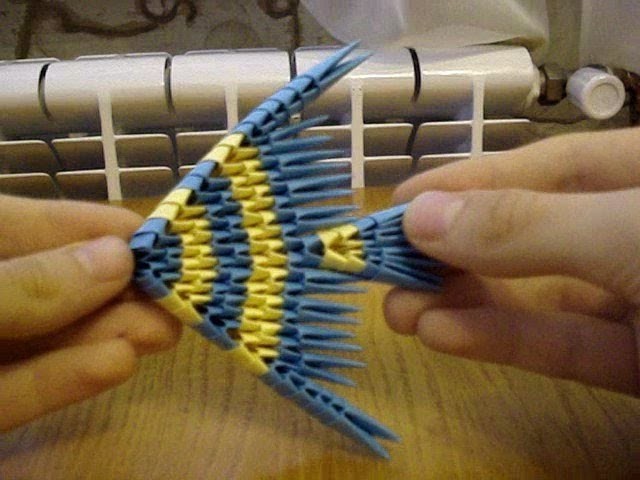 3D Origami Fish Tutorial