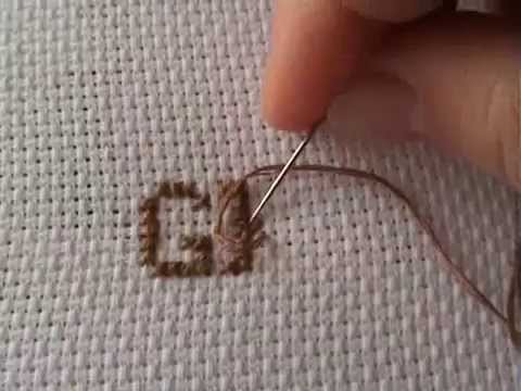 Alfabeto a punto croce GHI cross stitch 3° - Tutorial ricamo
