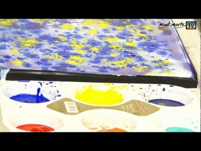 Art Lesson: How to Paint Abstract Flowers using Acrylic Paint