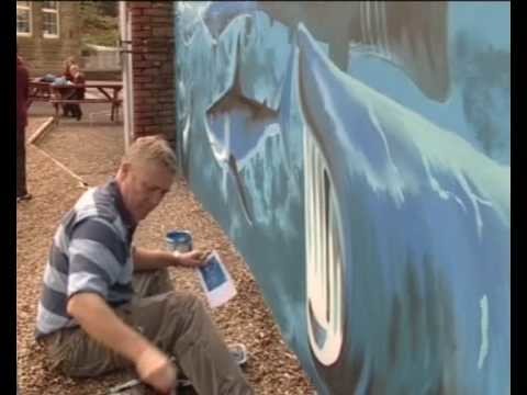 Bright Ideas: Marine Mural Artwork Time Lapse; by John Hensley Davies