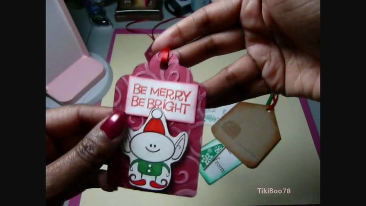Christmas Gift Tags & Reindeer Bag Topper
