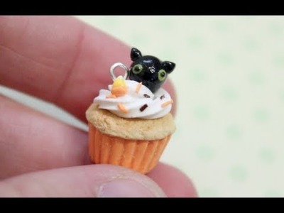 Clay Cat Cupcake Charm Tutorial!